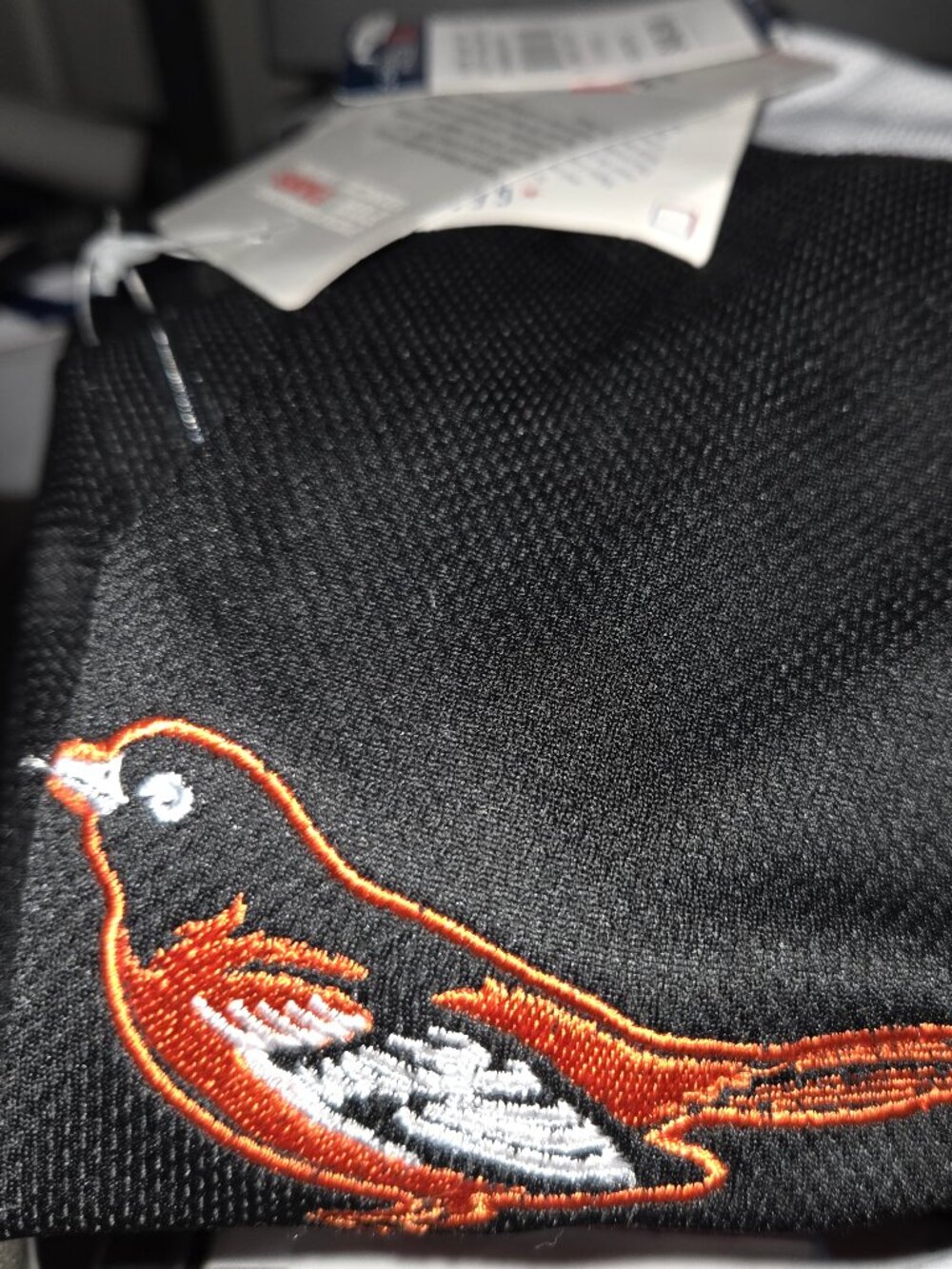 Baltimore Orioles Polo Shirt Mesh 5XL Big and Tall Black White NWT by Majestic